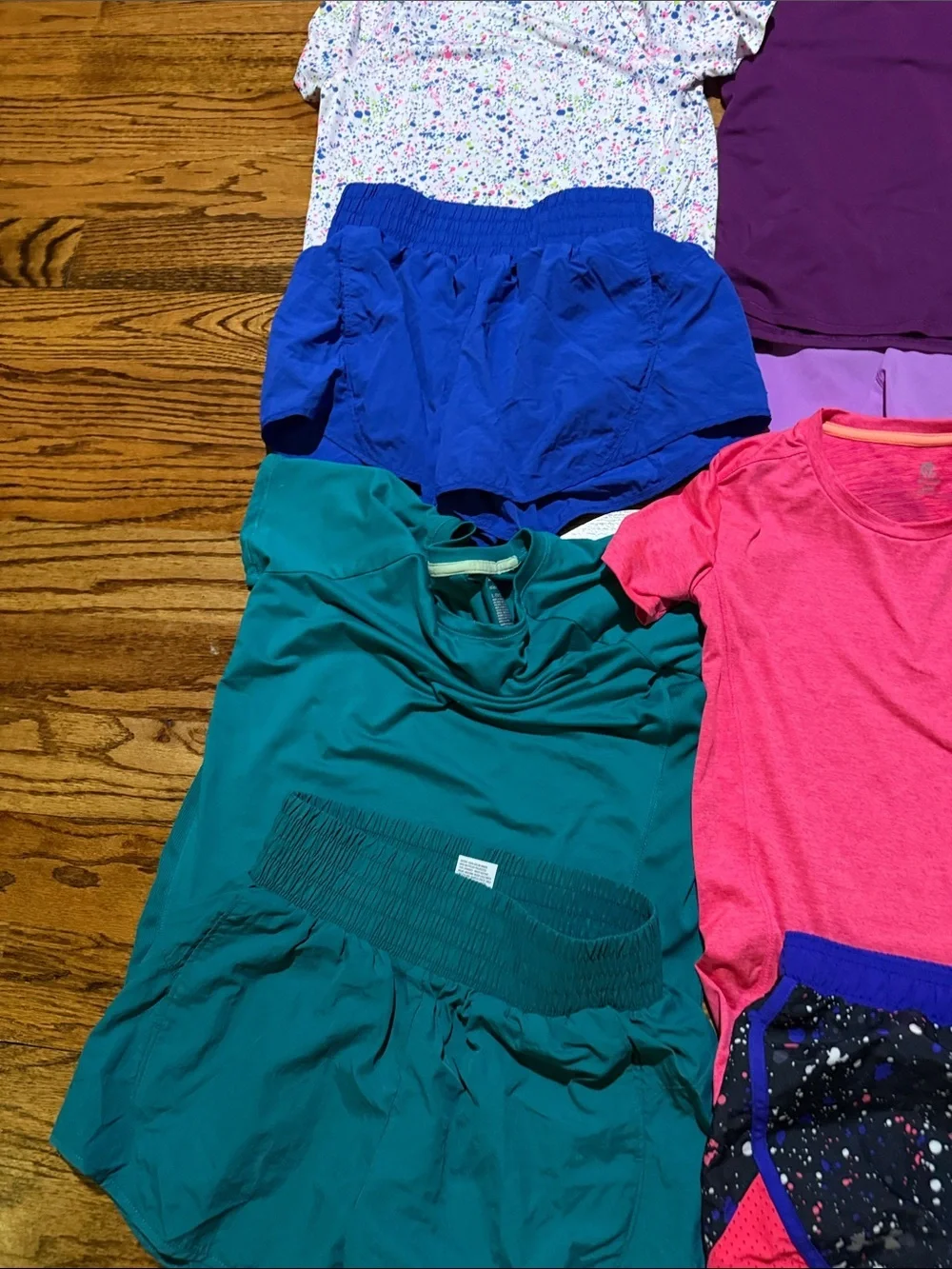 Girls bundle of 10 tops and 10 shorts size 10-12 various brands some NWT